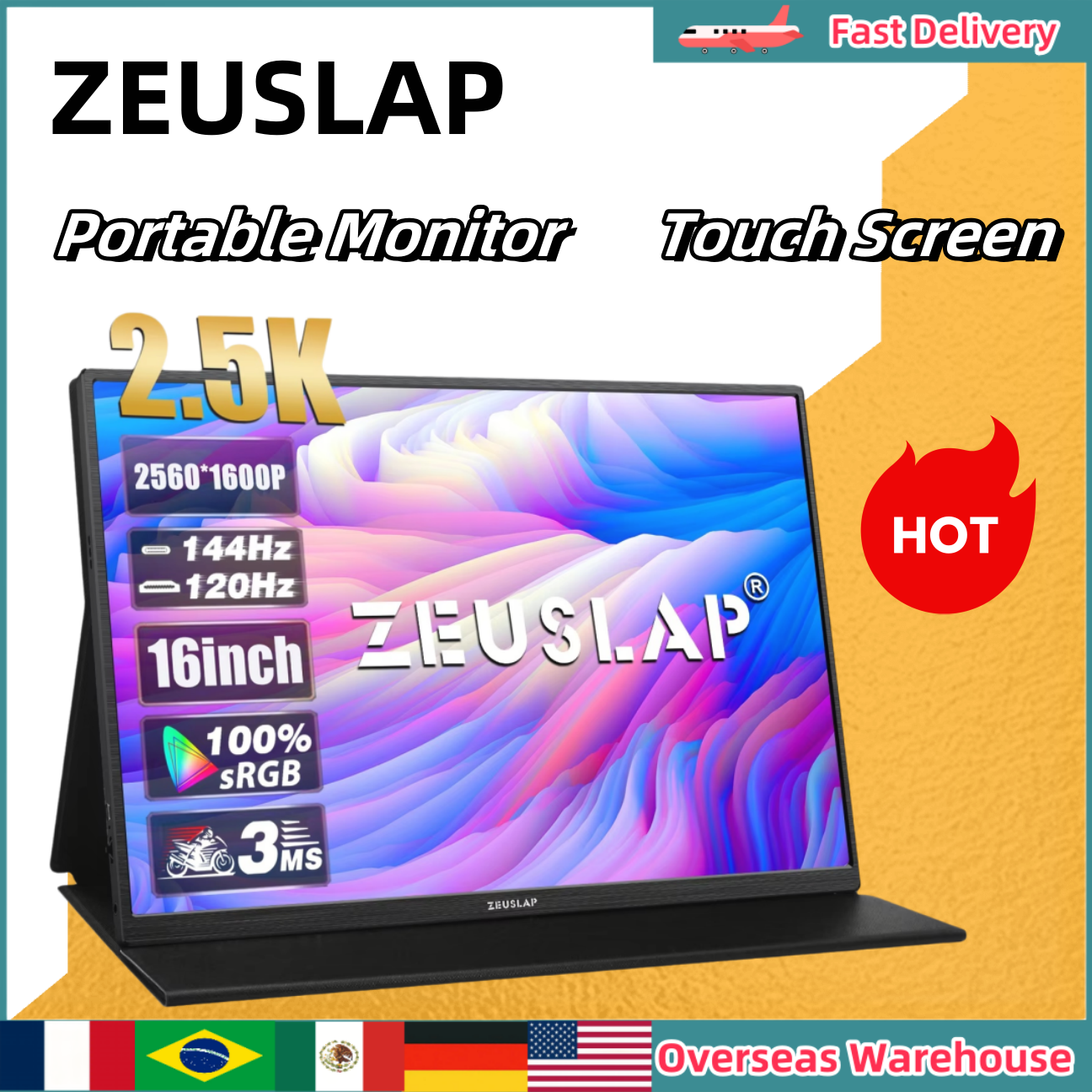Gaming Console Latest - ZEUSLAP Portable Monitor Touch Screen 16