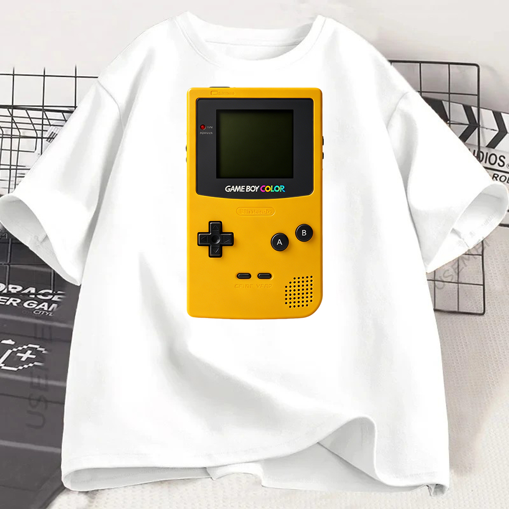 Retro.Gaming Console Yellow - Retro Handheld Game Console Graphic T-Shirt,