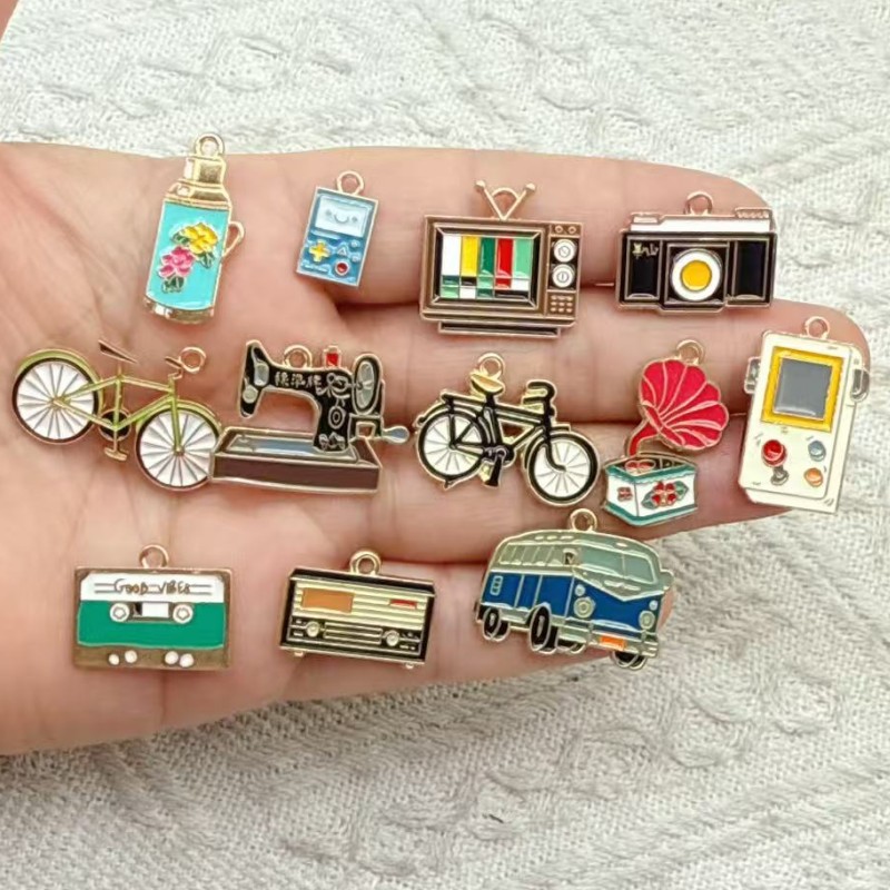 Gaming Console Old School - 10Pcs Retro Enamel Old-school TV Game