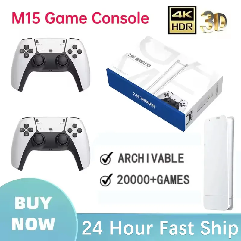 Gaming Console Stick - Wireless Gamepads M15 Game Stick Mini