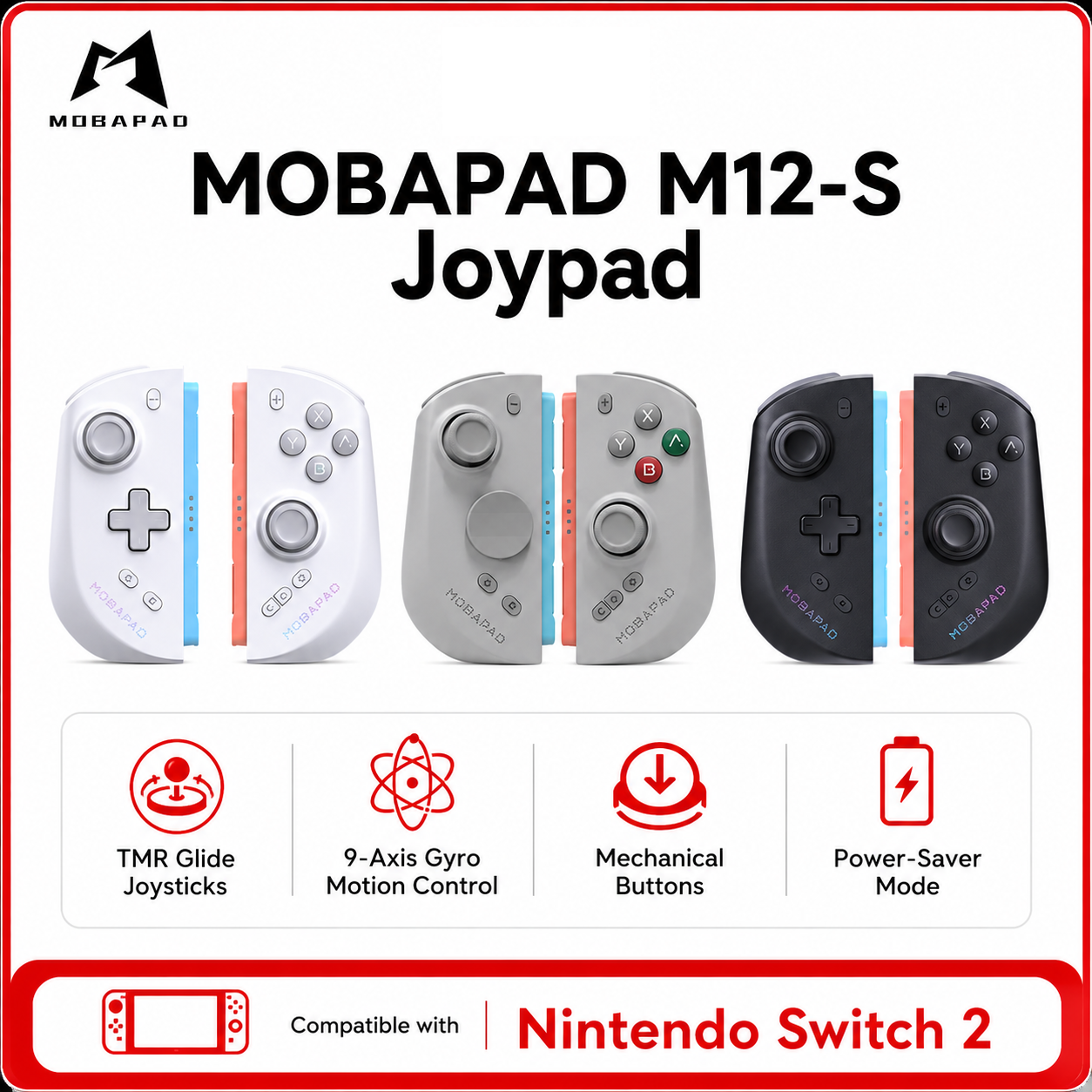 Gaming Console Stick - MOBAPAD M12 S/HD Gaming Controller for