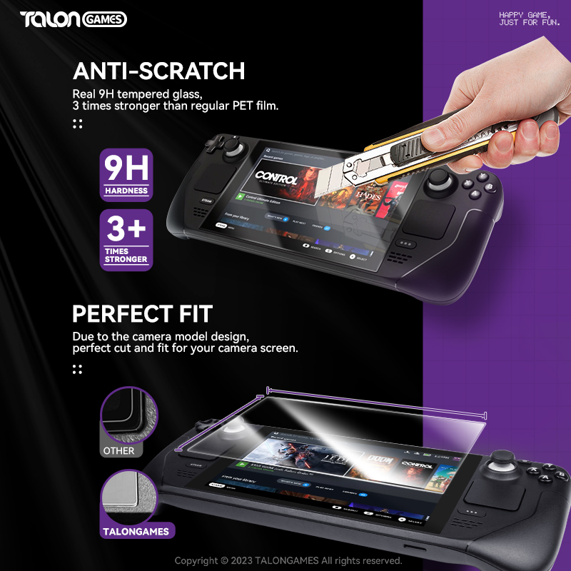 TALONGAMES 2Pcs 0.2mm Anti-Scr - Gaming Console Steam Deck 리뷰 및 가격