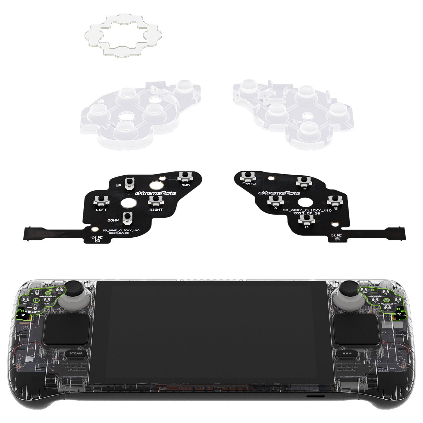 eXtremeRate Face Clicky Kit fo - Gaming Console Steam Deck 리뷰 및 가격