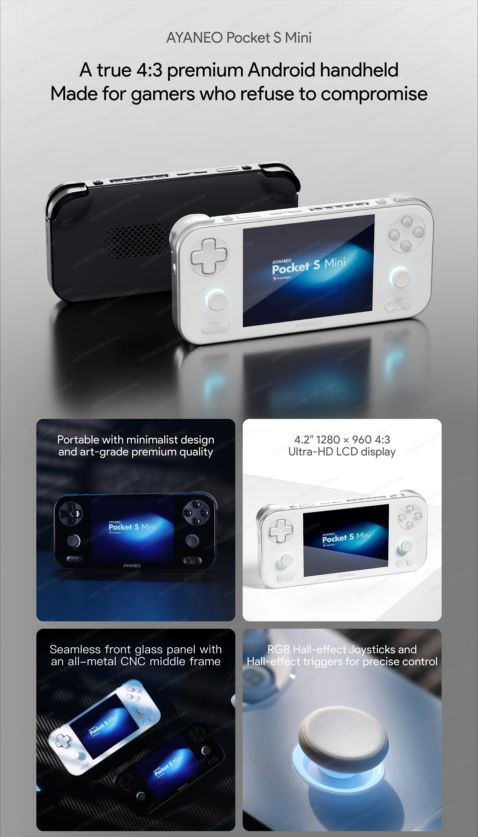 AYANEO Pocket S Mini Retro Han - Gaming Console Display 리뷰 및 가격