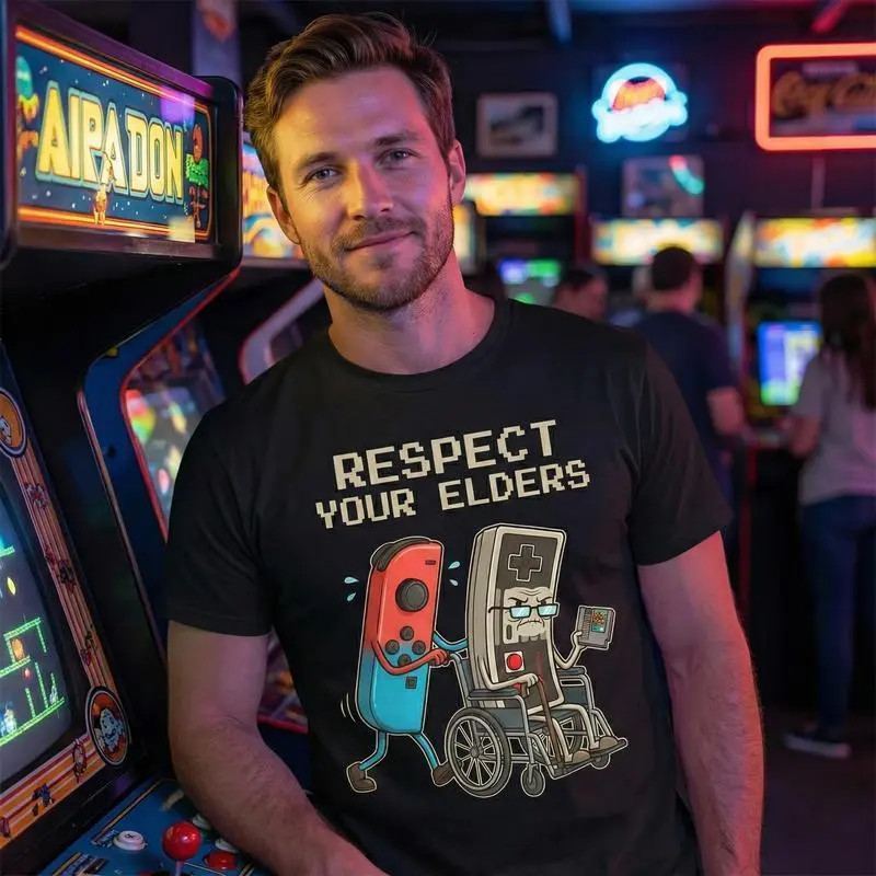 Funny Retro Gamer Graphic T-Sh - Gaming Console Old School 리뷰 및 가격