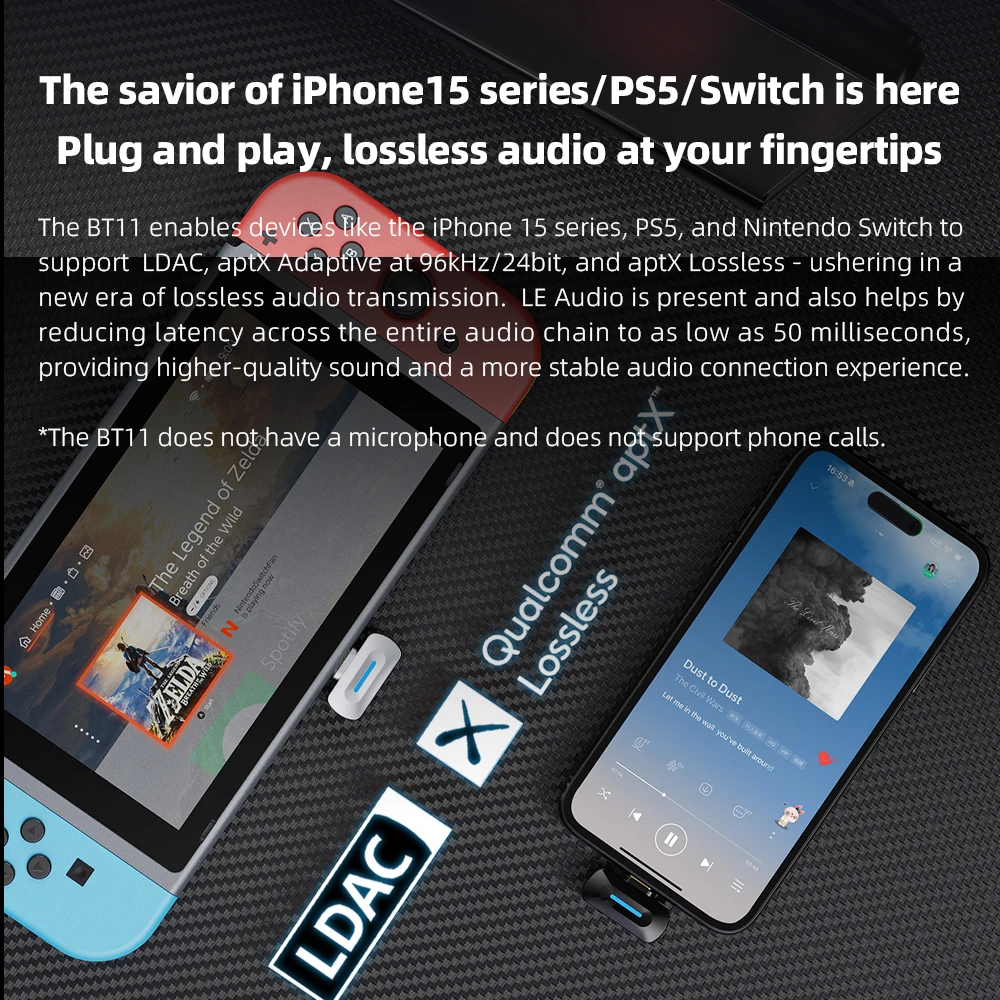 FiiO BT11 LDAC transmitter Typ - Gaming Console For Your Phone 리뷰 및 가격