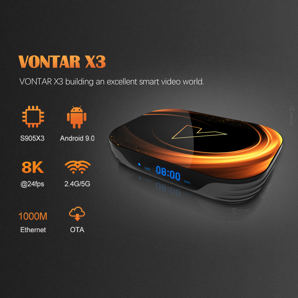 VONTAR X3 4GB 32GB 8K TV BOX A - Gaming Console Tv Stand 리뷰 및 가격