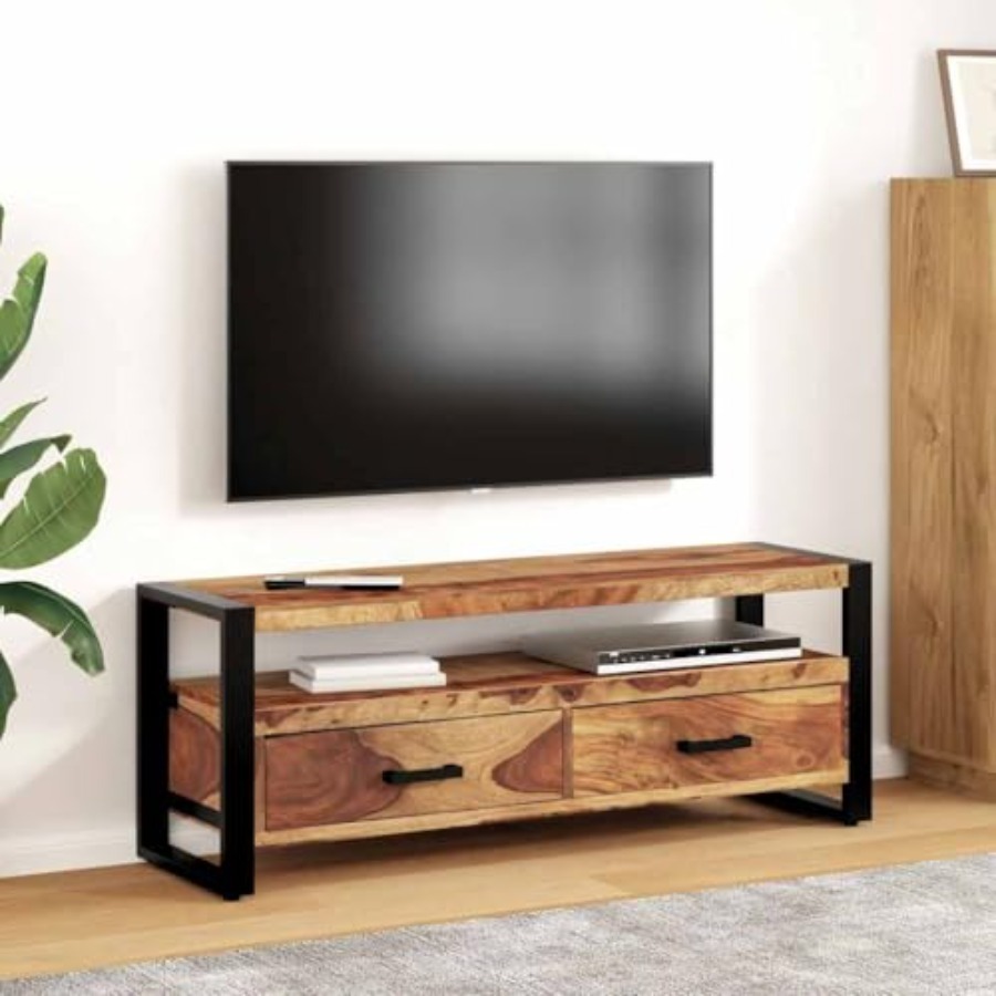 Solid Wood Acacia TV Stand 47. - Gaming Console Tv Stand 리뷰 및 가격