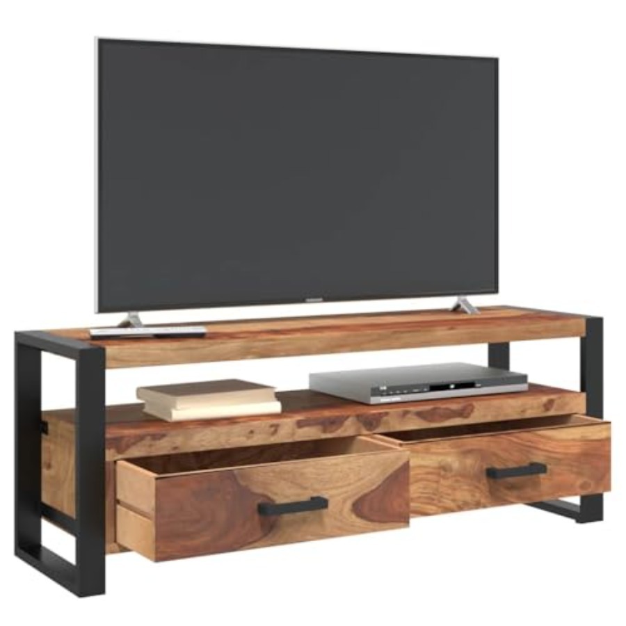 Solid Wood Acacia TV Stand 47. - Gaming Console Tv Stand 리뷰 및 가격