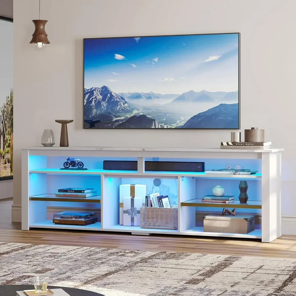 TV Stand for 75 inch TV, Tall  - Gaming Console Tv Stand 리뷰 및 가격