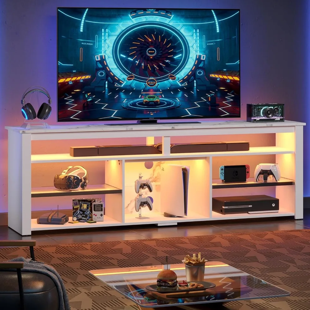 TV Stand for 75 inch TV, Tall  - Gaming Console Tv Stand 리뷰 및 가격