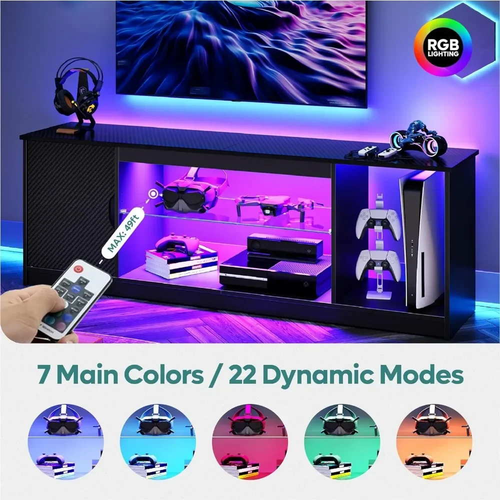 Bestier Led Entertainment Cent - Gaming Console Tv Stand 리뷰 및 가격