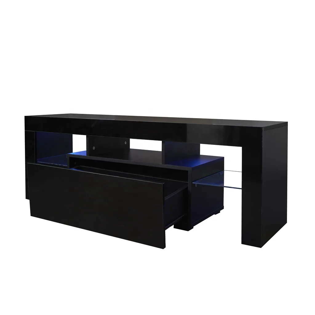 #Black TV Stand with LED RGB L - Gaming Console Tv Stand 리뷰 및 가격