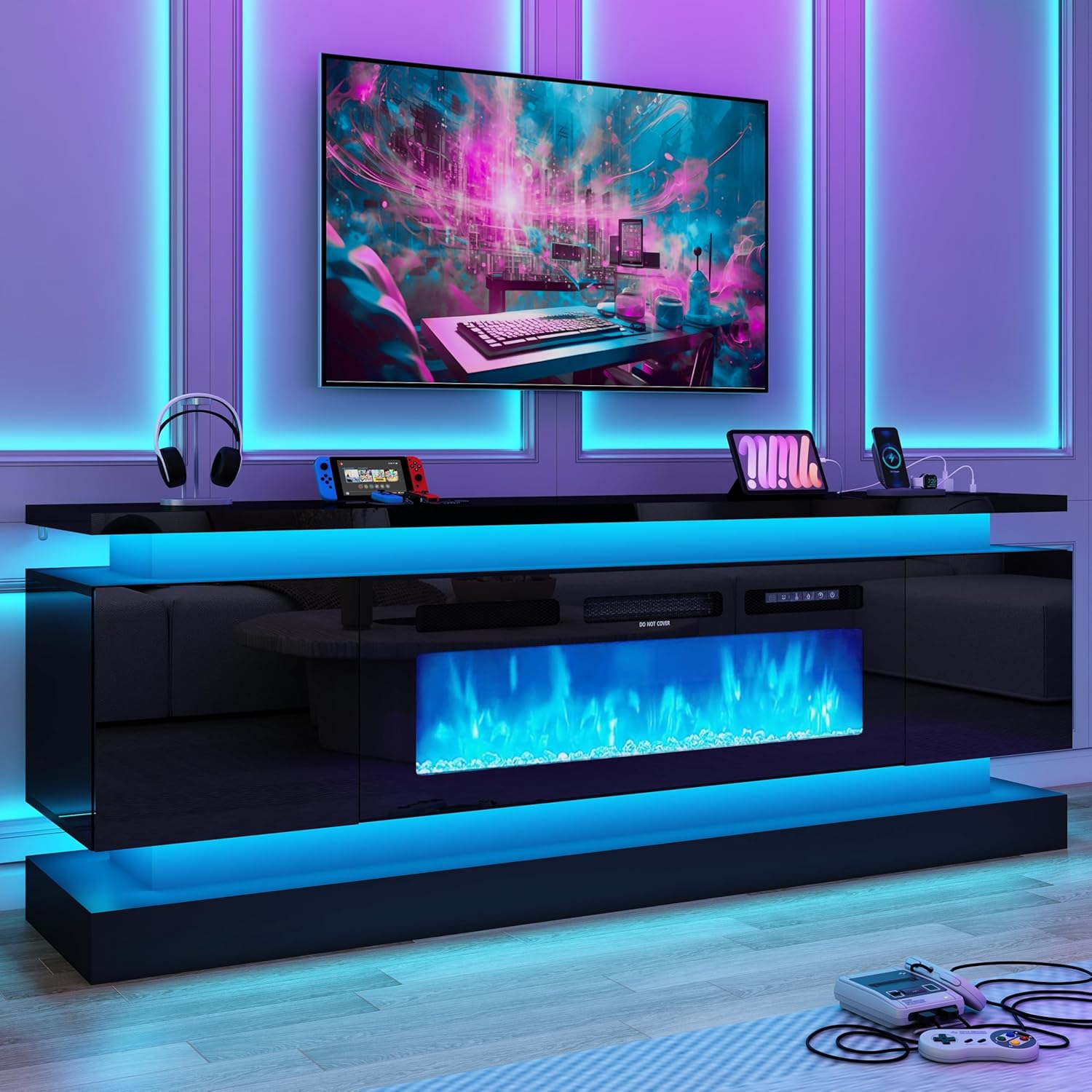 71IN LED TV Stands w/40 inch F - Gaming Console Tv Stand 리뷰 및 가격