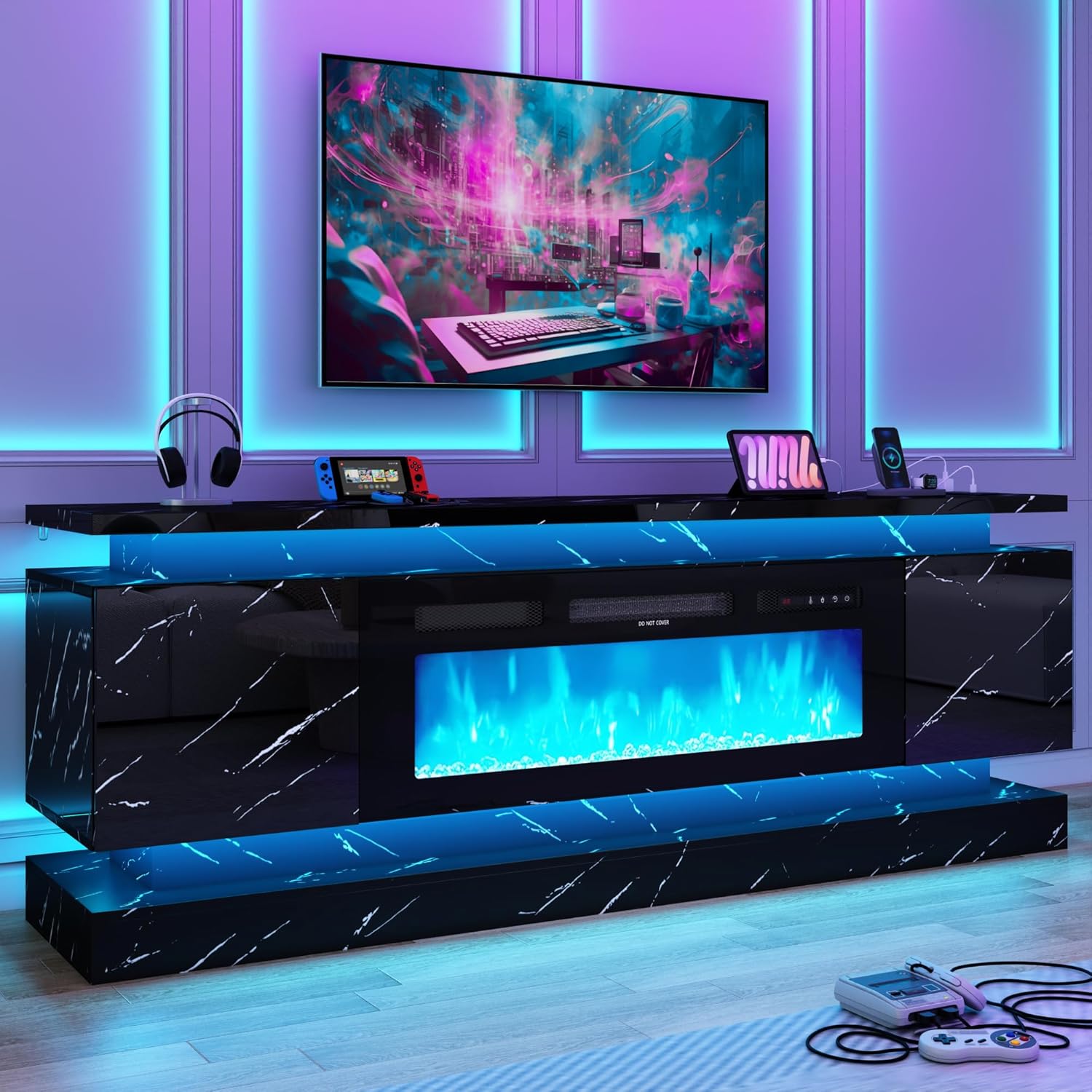 71IN LED TV Stands w/40 inch F - Gaming Console Tv Stand 리뷰 및 가격