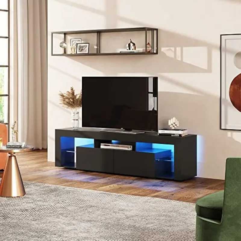 Wood TV Console With 2 Storage - Gaming Console Tv Stand 리뷰 및 가격