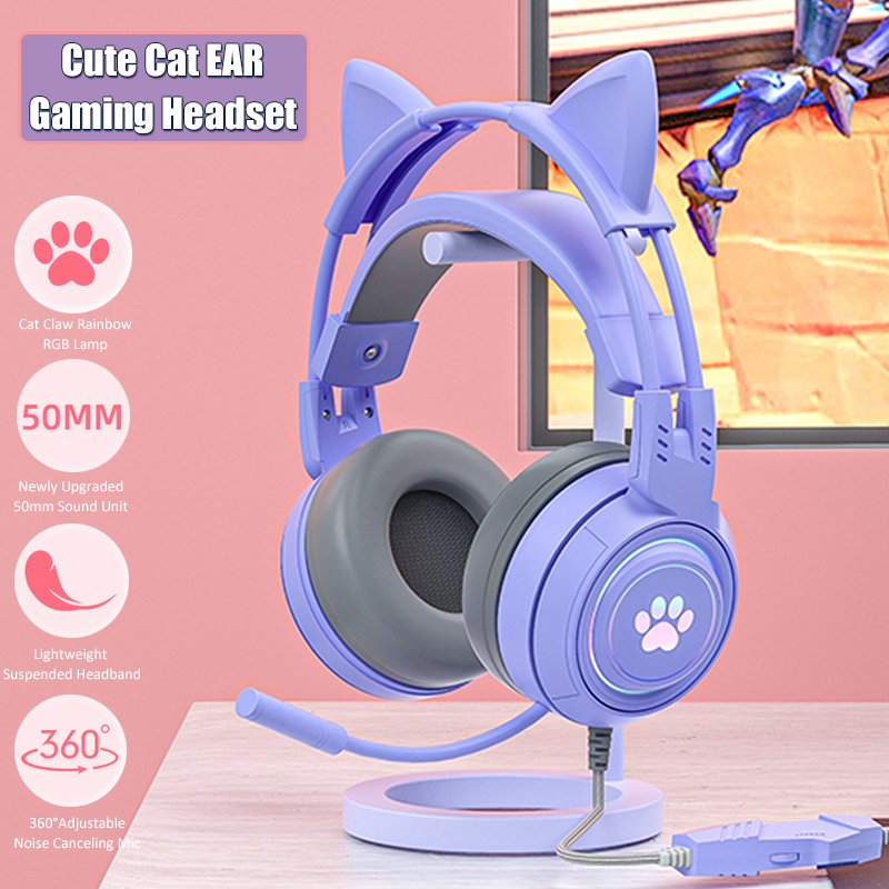 Cute Cat Ear Gaming Headphones - Gaming Console For Your Phone 리뷰 및 가격