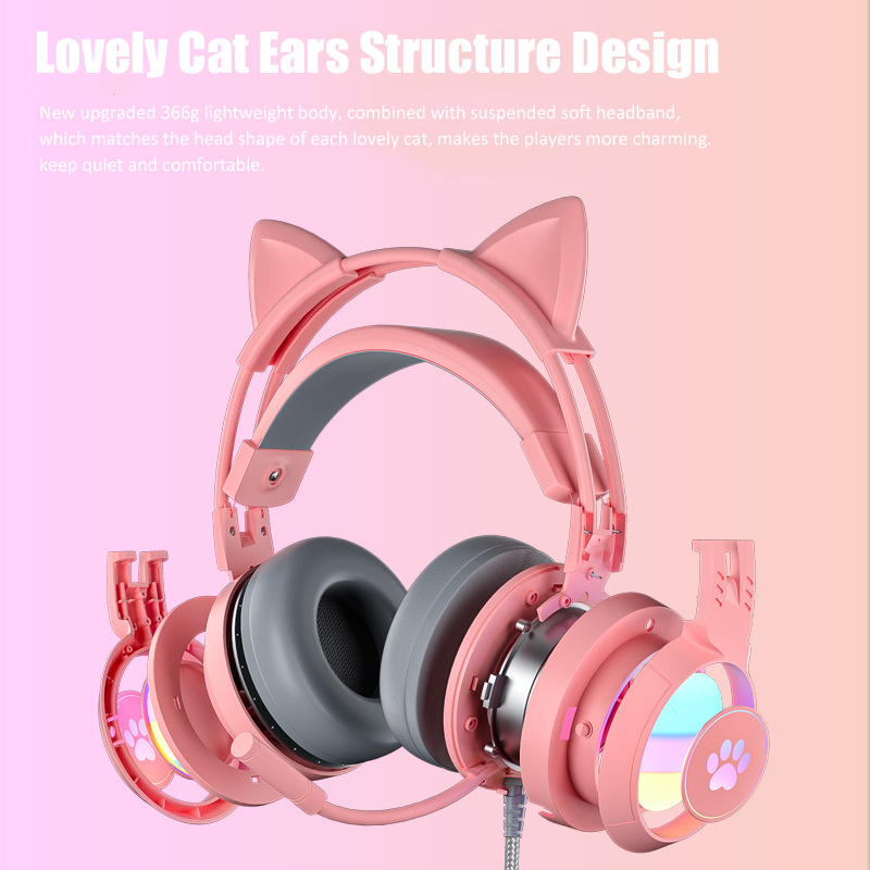Cute Cat Ear Gaming Headphones - Gaming Console For Your Phone 리뷰 및 가격