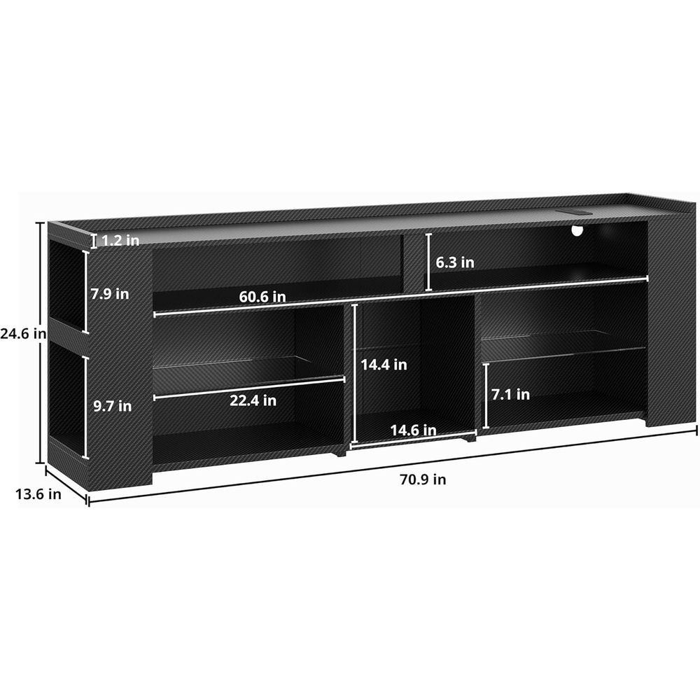 70.9 High Entertainment TV Sta - Gaming Console Tv Stand 리뷰 및 가격