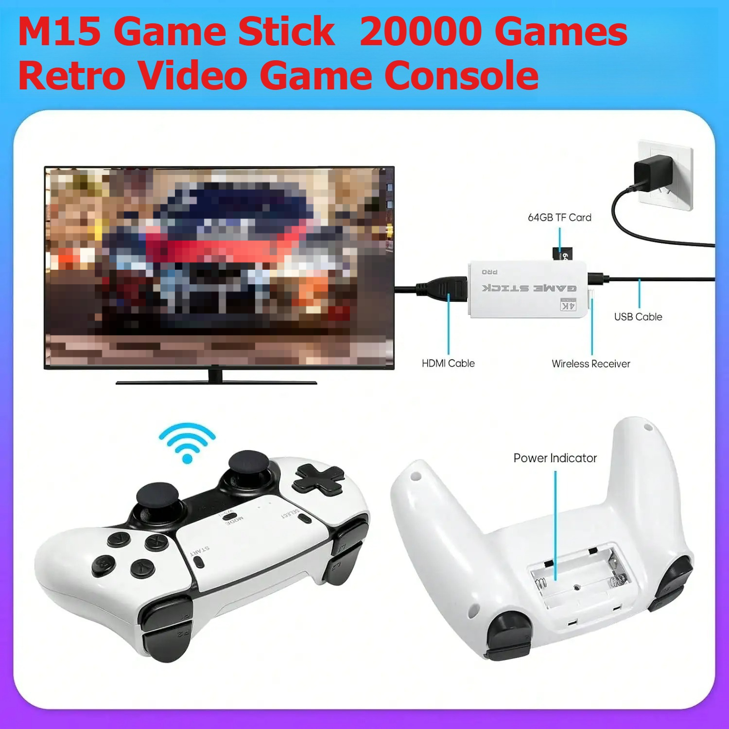 M15 Retro Video Game Console 2 - Gaming Console Stick 리뷰 및 가격